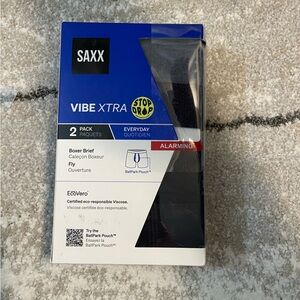 Saxx Vibe xtra stop drop NEW IN BOX BallPark Pouch Boxer Briefs 2pk